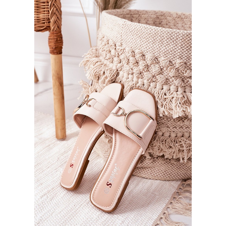 PS1 Pantuflas Elegantes de Mujer Beige Debbie 2