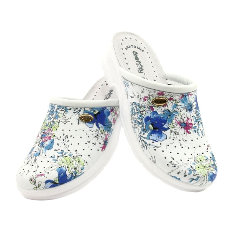 Chanclas Comfooty Alessia blancas blanco multicolor 4