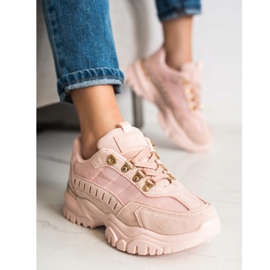 SHELOVET Zapatillas de deporte en polvo rosado 4