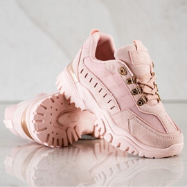 SHELOVET Zapatillas de deporte en polvo rosado 1