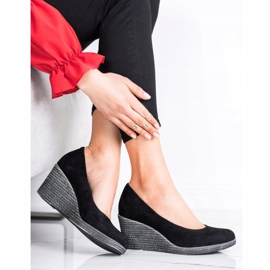 Salones VINCEZA de ante negro 3