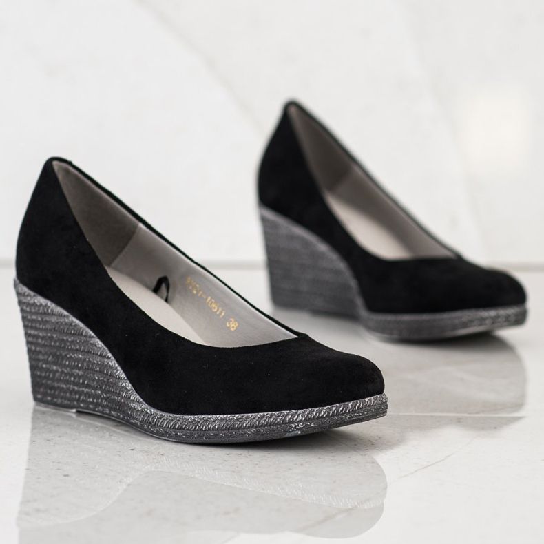 Salones VINCEZA de ante negro 1