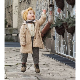 FRROCK Botas para niños con estampado de leopardo Dafne marrón multicolor 6