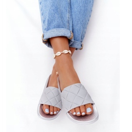 PS1 Pantuflas de Goma Mujer Gris-Plata Let's Swim 5