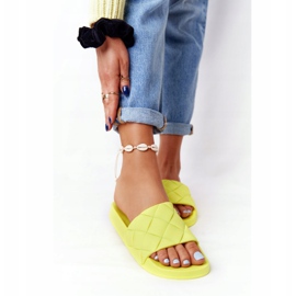 PS1 Pantuflas de Goma Mujer Amarillo Neón Let's Swim 7