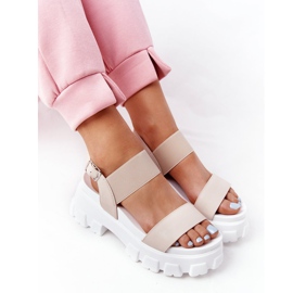 PS1 Sandalias con plataforma beige Vagabond 5