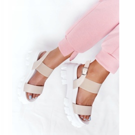 PS1 Sandalias con plataforma beige Vagabond 1