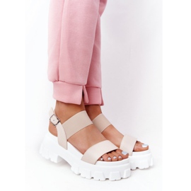 PS1 Sandalias con plataforma beige Vagabond 2