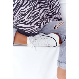PS1 Zapatillas de cuero en una plataforma Coachella blanca blanco 1