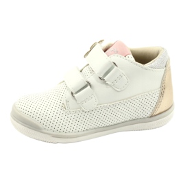 American Club Zapatillas Sport Con Velcro GC06 / 21 Blanco y Dorado 1