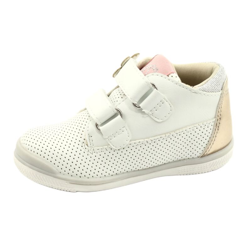 American Club Zapatillas Sport Con Velcro GC06 / 21 Blanco y Dorado 1