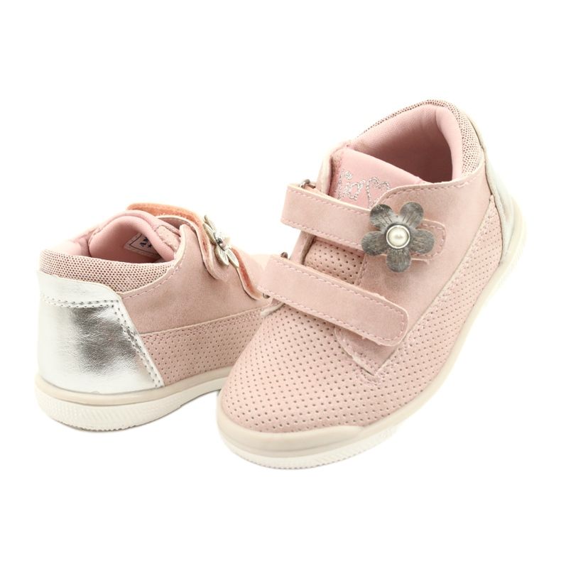 American Club Zapatillas Sport Con Velcro GC06 / 21 Rosa-Plata rosado 3