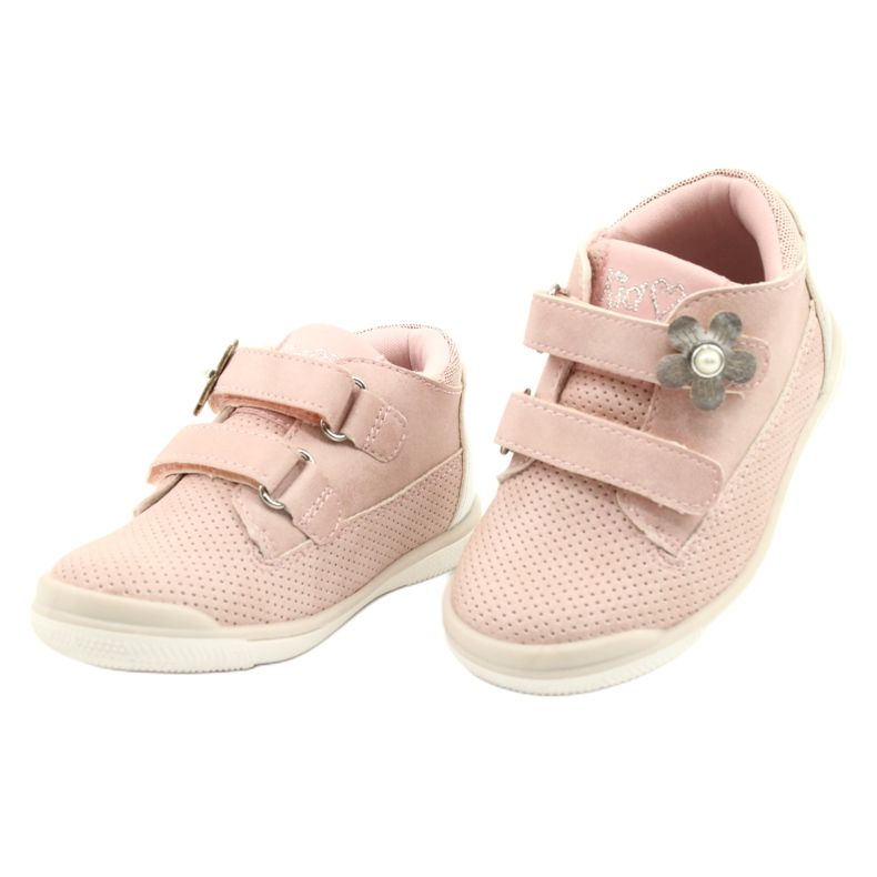 American Club Zapatillas Sport Con Velcro GC06 / 21 Rosa-Plata 2