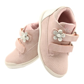 American Club Zapatillas Sport Con Velcro GC06 / 21 Rosa-Plata 4