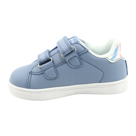 American Club Zapato velcro ES22 / 21 azul plata 1