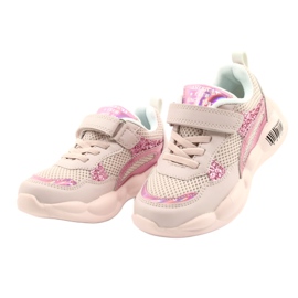 American Club Zapatos deportivos halográficos rosas de moda ES23/21 rosado 2 American Club Zapatos deportivos halográficos rosas de moda ES23/21 rosado 2