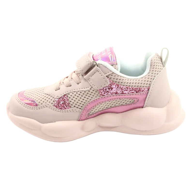 American Club Zapatos deportivos halográficos rosas de moda ES23/21 rosado 1 American Club Zapatos deportivos halográficos rosas de moda ES23/21 rosado 1