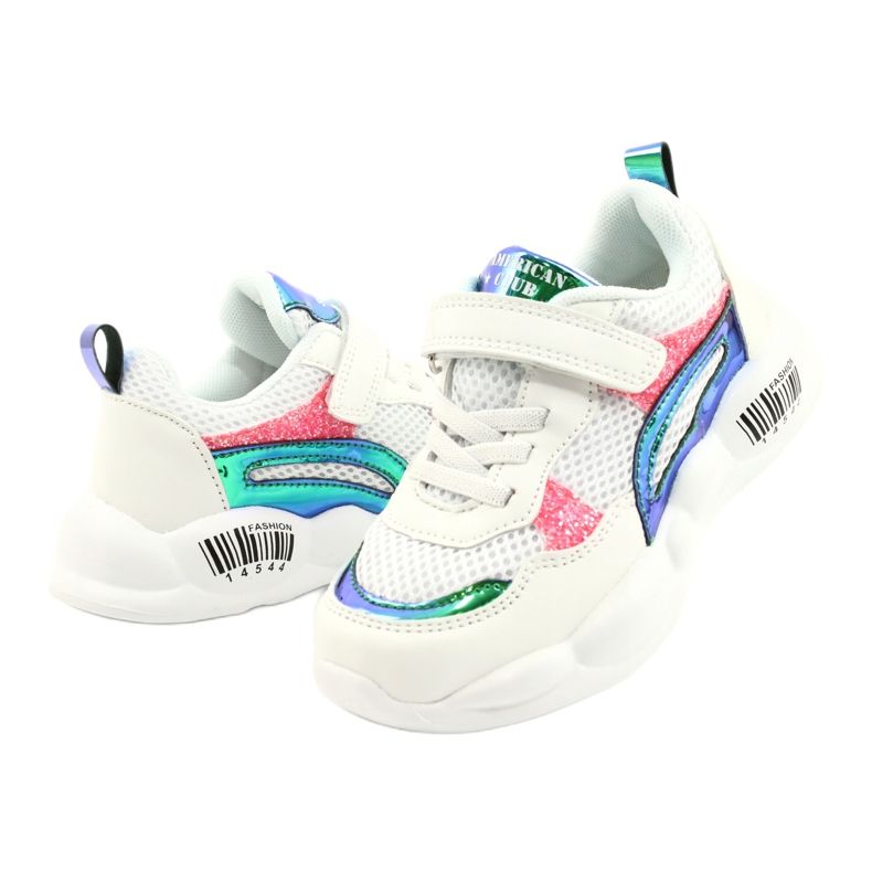 American Club Calzado Deportivo Halográfico De Moda ES23/21 Blanco 3