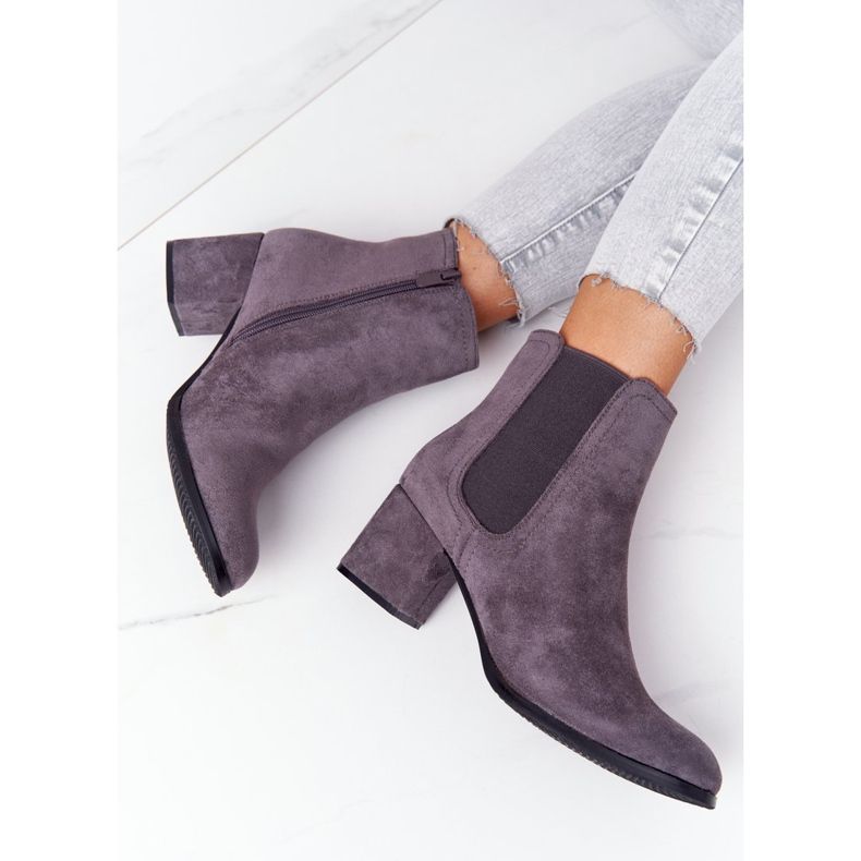 PJ1 Botas de abrigo de mujer Jodhpur boots Grey Juliette gris 1