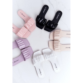 PS1 Pantuflas moradas clásicas para mujer que se ven bien violeta 9