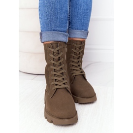 Botas de trabajo verdes Haley para mujer 1 Botas de trabajo verdes Haley para mujer 1