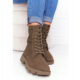 Botas de trabajo verdes Haley para mujer 2 Botas de trabajo verdes Haley para mujer 2