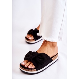PS1 Zapatillas negras en la plataforma tan cómoda negro 4