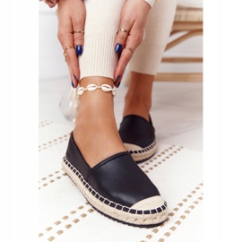 Alpargatas De Piel Con Suela Trenzada Big Star HH274505 Negro 1
