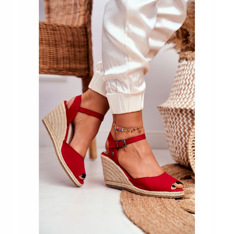 Sandalias Mujer Alpargatas Big Star Red DD274A213 rojo 2