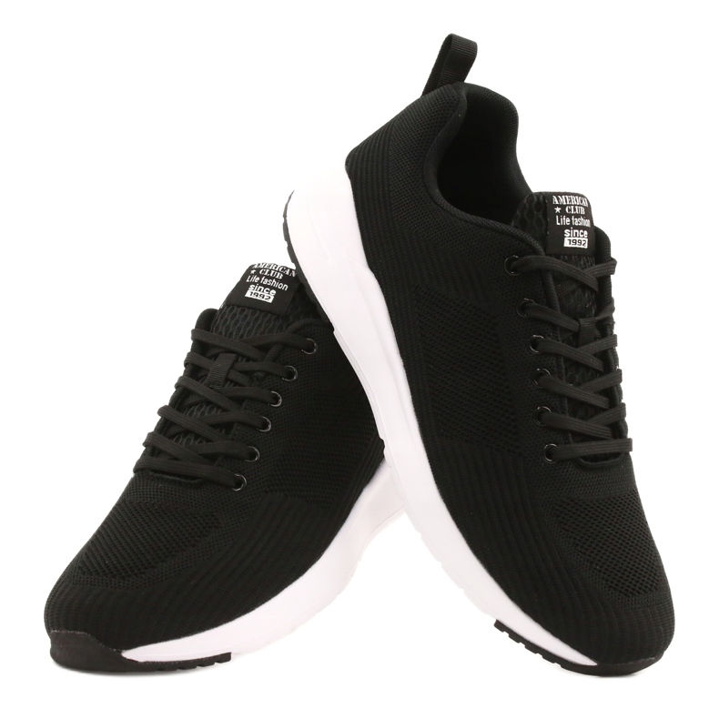 American Club Zapatillas deportivas de hombre negras RD01 / 21 negro 3