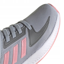 Zapatillas adidas Runfalcon 2.0 C para niños gris-rosa FZ0111 rosado 4
