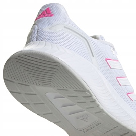 Zapatillas de mujer adidas Runfalcon 2.0 blancas y rosas FY9623 blanco rosado 5