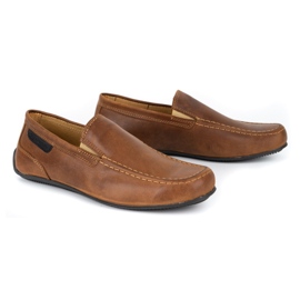 Polbut Mocasines hombre piel 2105 camel marrón 2