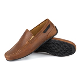 Polbut Mocasines hombre piel 2105 camel marrón 3