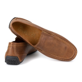 Polbut Mocasines hombre piel 2105 camel marrón 4