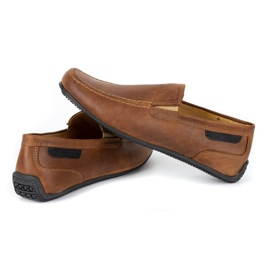 Polbut Mocasines hombre piel 2105 camel marrón 5