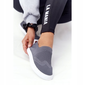 Zapatillas de mujer Slip-on Big Star FF274A607 Gris 2 Zapatillas de mujer Slip-on Big Star FF274A607 Gris 2