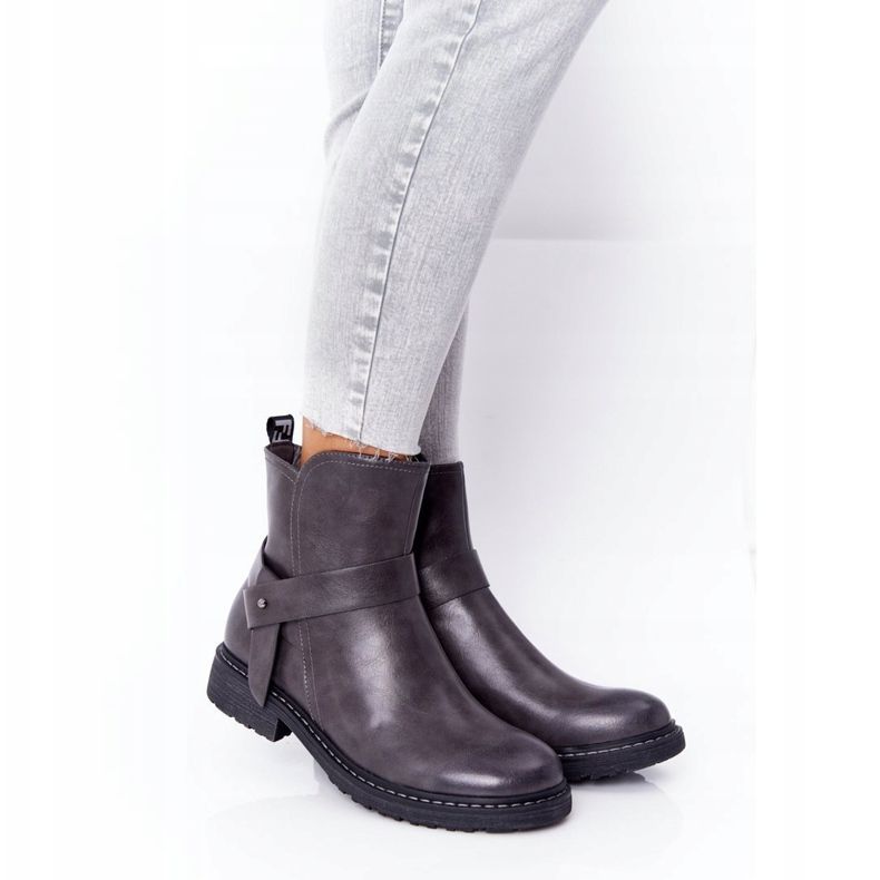 PJ1 Botas cálidas de mujer Workers Grey Alivia gris 1