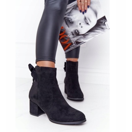 PJ1 Botas cálidas negras para mujer en un talón Kayla negro 3