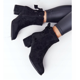 PJ1 Botas cálidas negras para mujer en un talón Kayla negro 5