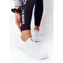 PS1 Zapatos deportivos para mujer Slip-on White Be Stretchy blanco 2