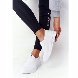 PS1 Zapatos deportivos para mujer Slip-on White Be Stretchy blanco 3