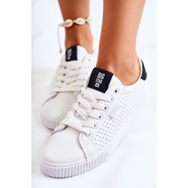 Zapatillas Mujer Piel Big Star HH274071 Blanco y Negro 4