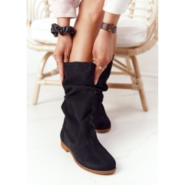 Botas altas de ante mujer Maciejka 05057-01 Negro 3