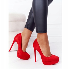 PS1 Tacones Margharita De Ante Rojo Clásico 4