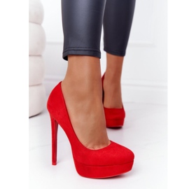 PS1 Tacones Margharita De Ante Rojo Clásico 2