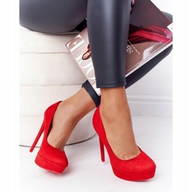 PS1 Tacones Margharita De Ante Rojo Clásico 1
