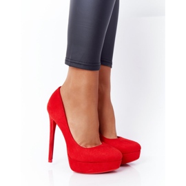 PS1 Tacones Margharita De Ante Rojo Clásico 5