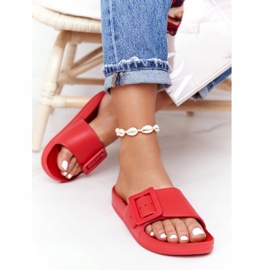 Pantuflas de Mujer Big Star con hebilla FF274A385 Rojo 1