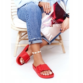 Pantuflas de Mujer Big Star con hebilla FF274A385 Rojo 2